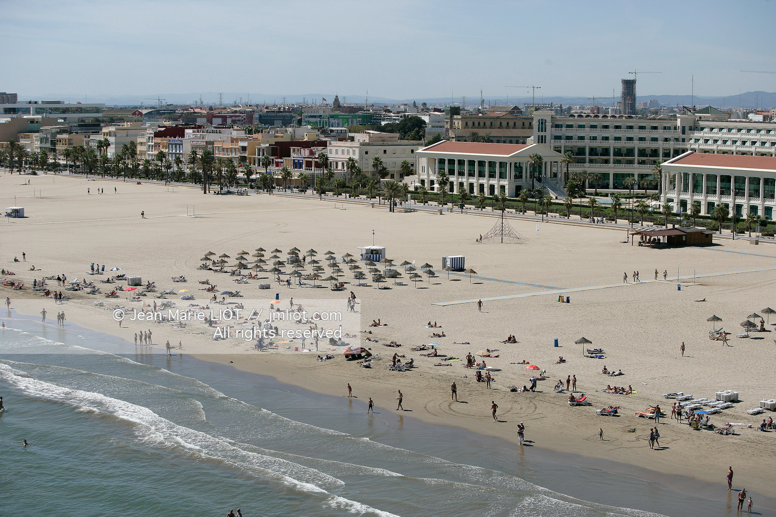 Vue aerienne de Valence, Espagne.photo© Jean-Marie Liot .