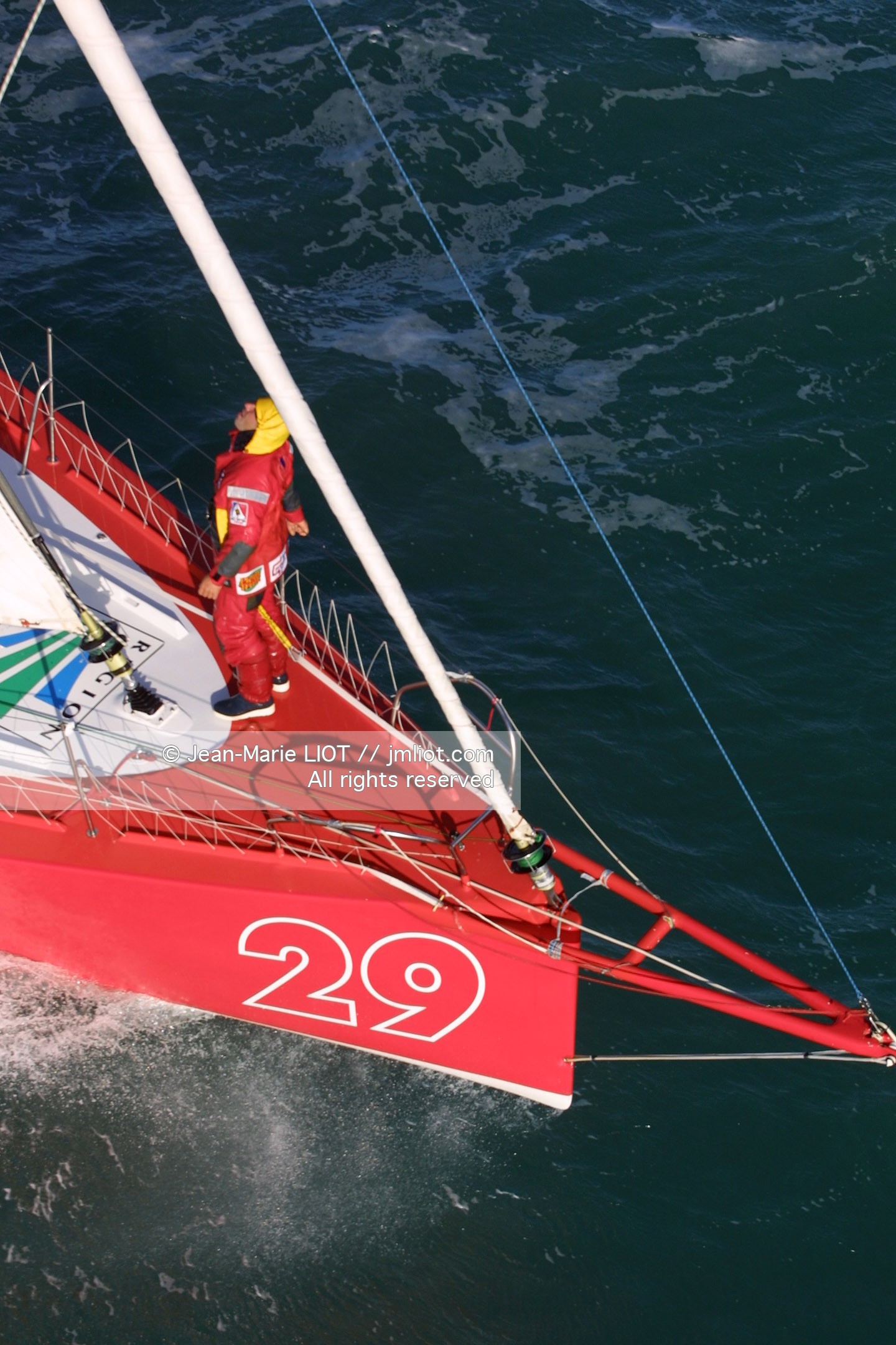 VENDEE GLOBE 2001- ARRIVEE ROLAND JOURDAIN