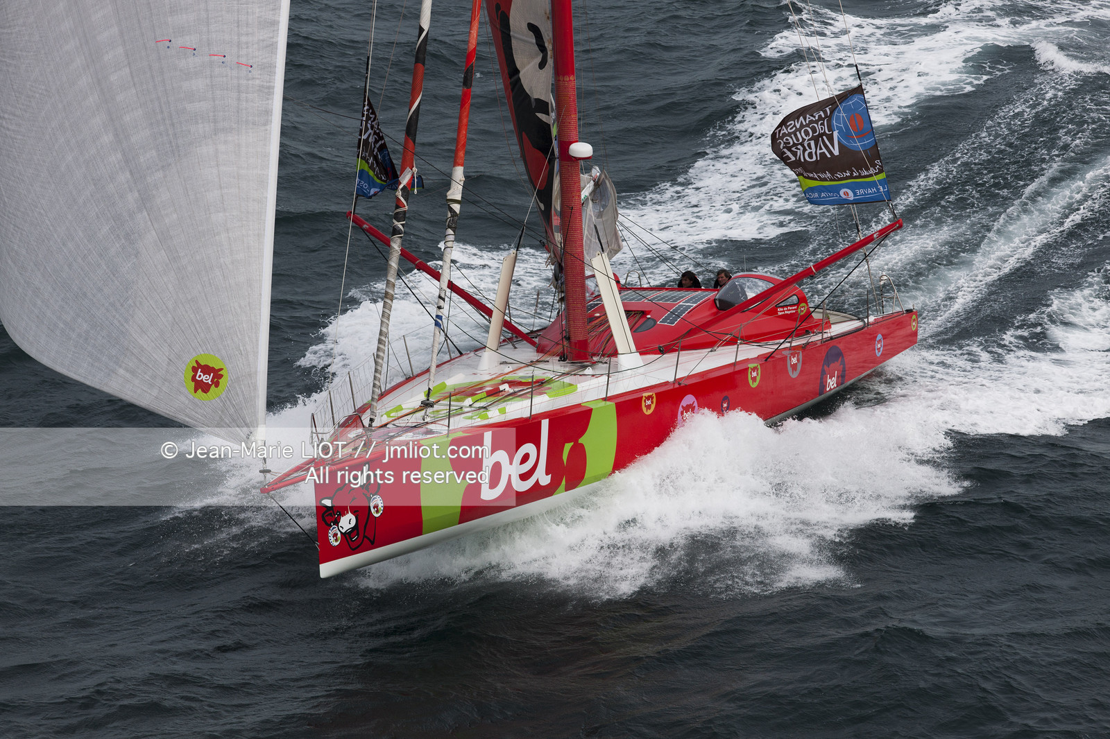 .2011 November, start of transat Jacques Vabre from Le Havre To Guadeloupe. Photo © Jean-Marie Liot