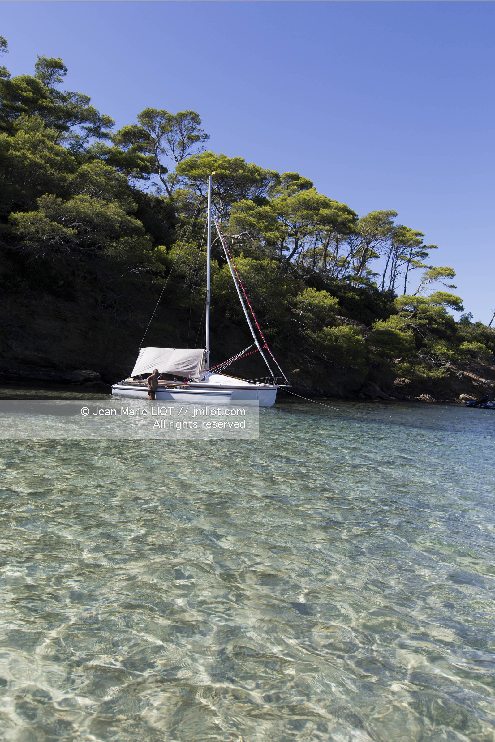 Aout 2015 mouillage à Porquerolles, découverte de l'île..Photos © JEAN-MARIE LIOT - www.jmliot.com