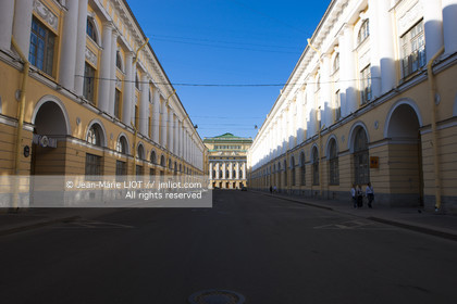 .Russia, Saint Petersburg, listed as World Heritage by UNESCO, Rue Rossi, Rue Parfaite