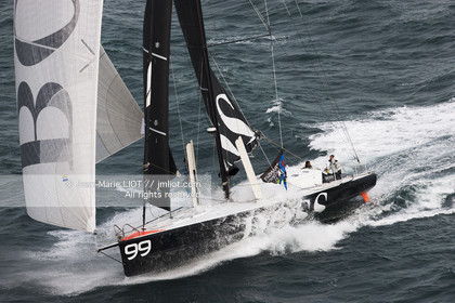 .2011 November, start of transat Jacques Vabre from Le Havre To Guadeloupe. Photo © Jean-Marie Liot