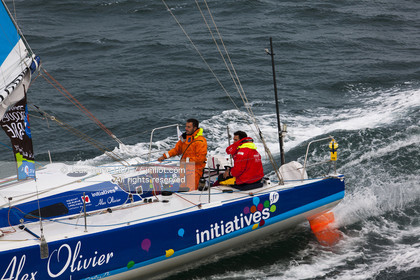 .2011 November, start of transat Jacques Vabre from Le Havre To Guadeloupe. Photo © Jean-Marie Liot