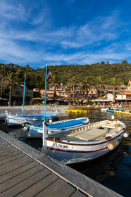 Port-Cros, au large d'Hyères dans le département du Var, petite île de 4 km de long est une réserve de la faune et la flore. Photo © Jean-Marie Liot.
