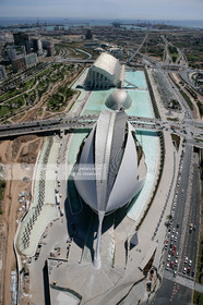 .Aerial view of Valence, Spain..photo© Jean-Marie Liot .