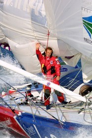 VENDEE GLOBE 2001- ROLAND JOURDAIN ARRIVAL
