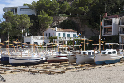 .The village of Begur and his beaches are one of the most tourist places of the Costa Brava..The Begur coast enjoys a shoreline of great beauty composed by cliffs, crystal clear water coves, pine forests .....Photo © Jean -Marie Liot