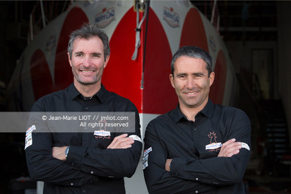 Lorient on may 18, 2015 Jérémie Beyou on training for 2015 season.