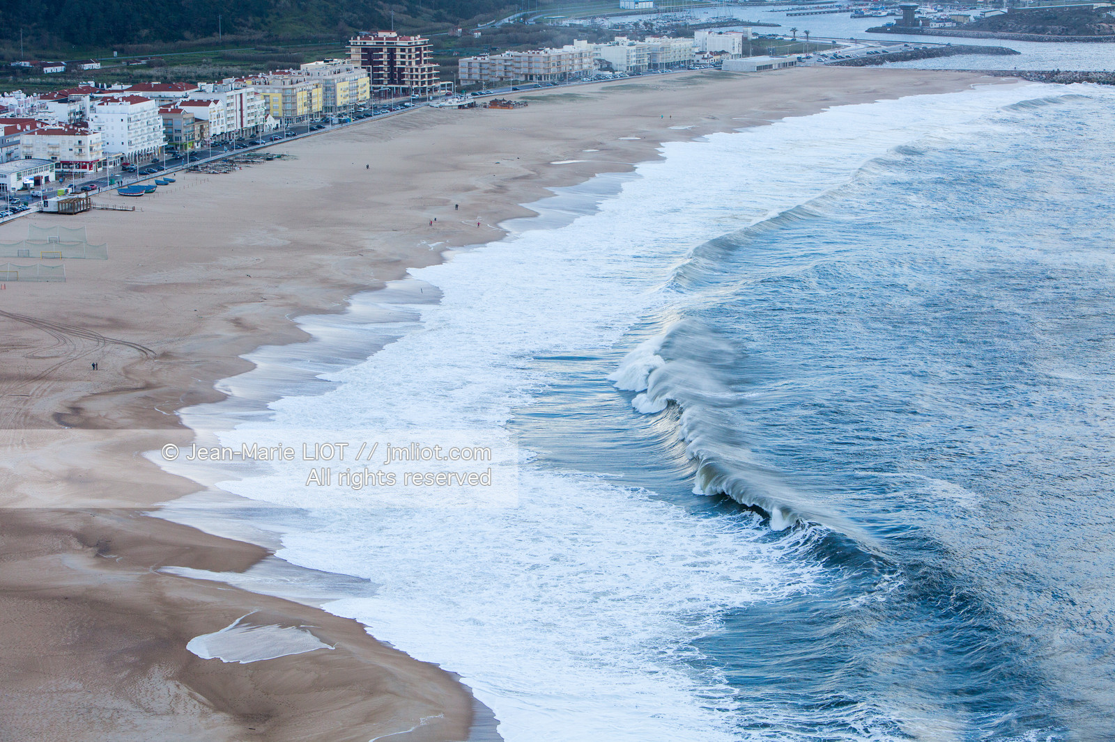 Portugal, plage de Nazaré