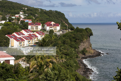 .Guadeloupe is a French overseas department located in the Antilles archipelago. The island is bordered on one side by the Caribbean Sea and the Atlantic Ocean ..The Guadeloupe is composed by two islands: Grande -Terre and Basse-Terre..Photo © Jean -Marie Liot