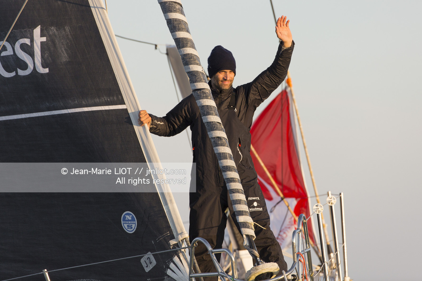 VENDEE GLOBE 2016-2017 - FABRICE AMEDEO - NEWREST-MATMUT - ARRIVEE