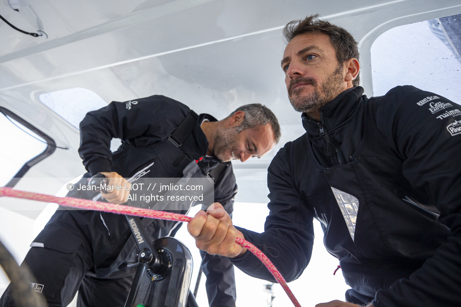 FABRICE AMEDEO ET ERIC PERON - TRANSAT JACQUES VABRE 2019 - A BORD