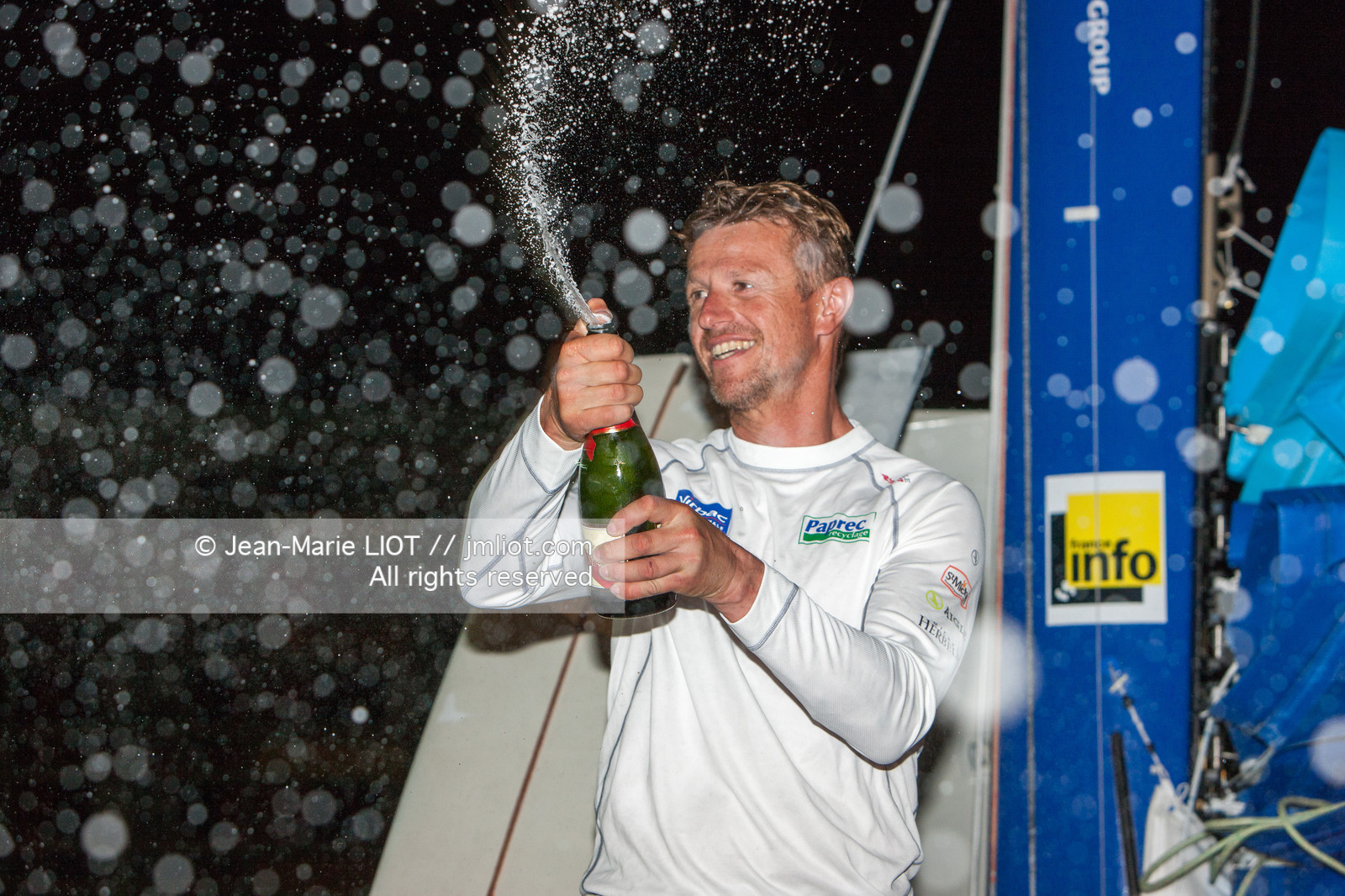 ROUTE DU RHUM 2010 - ARRIVEE DE JEAN - PIERRE DICK