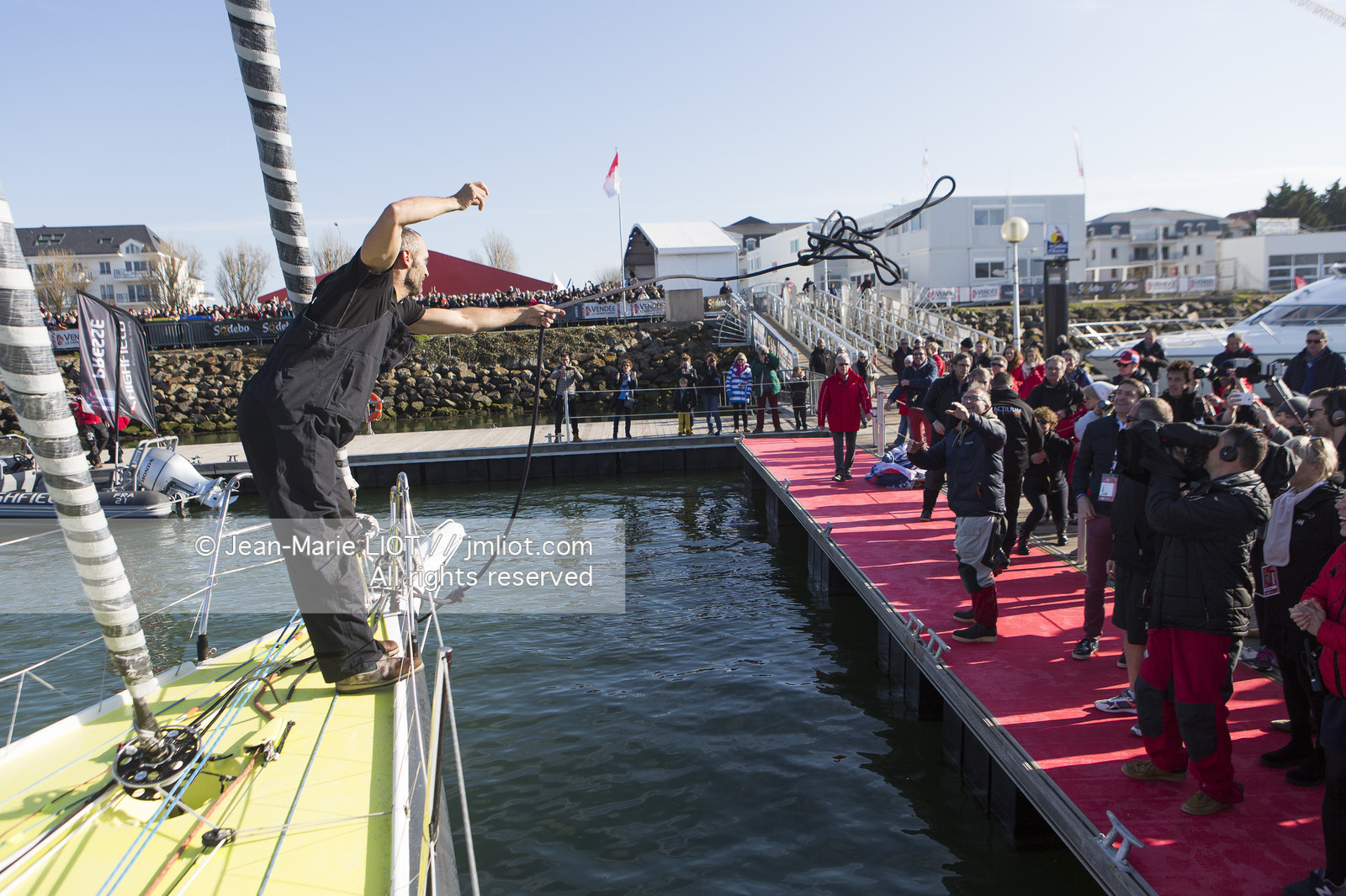 VENDEE GLOBE 2016-2017 - FABRICE AMEDEO - NEWREST-MATMUT - ARRIVEE