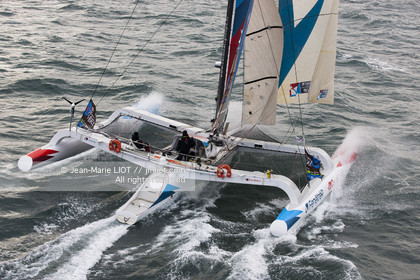 .2011 November, start of transat Jacques Vabre from Le Havre To Guadeloupe. Photo © Jean-Marie Liot