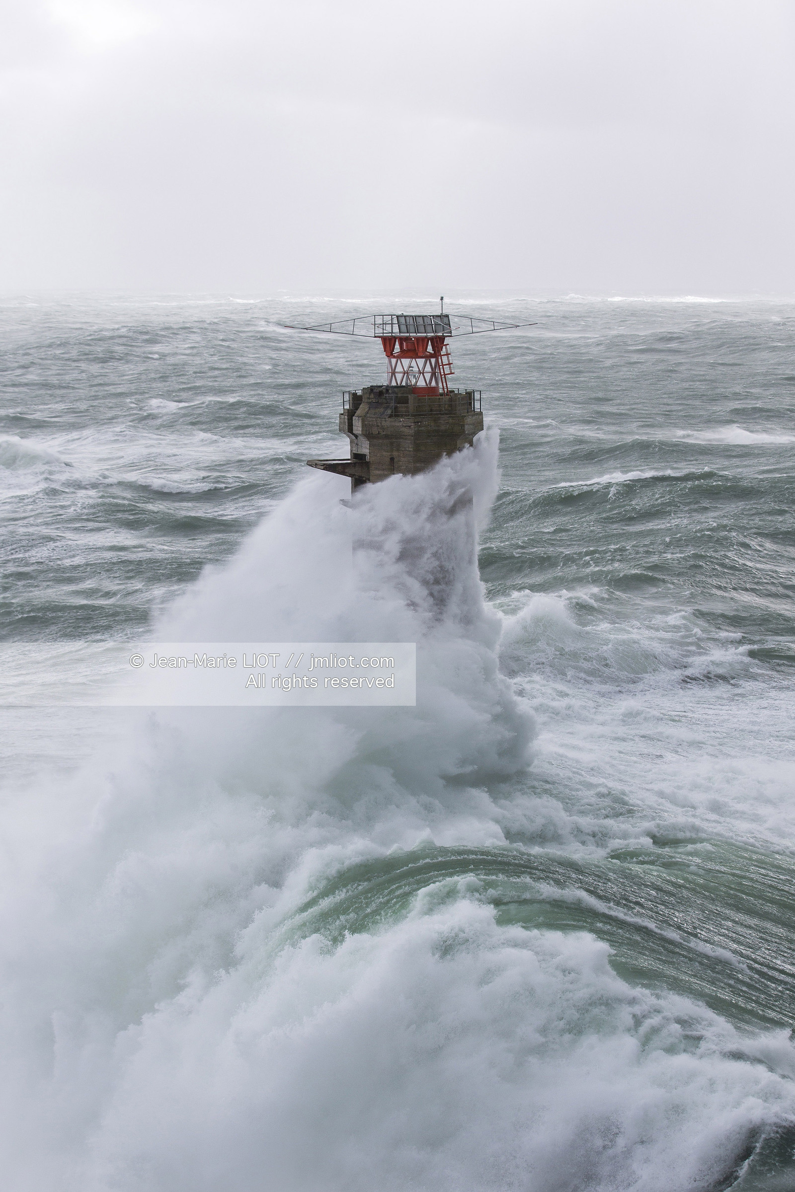 Les phares d'Iroise dans la tempête Ruth