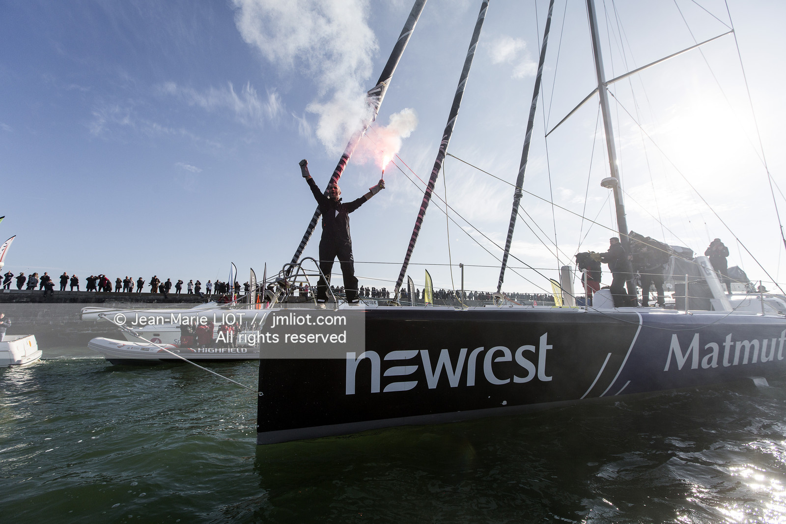 VENDEE GLOBE 2016-2017 - FABRICE AMEDEO - NEWREST-MATMUT - ARRIVEE
