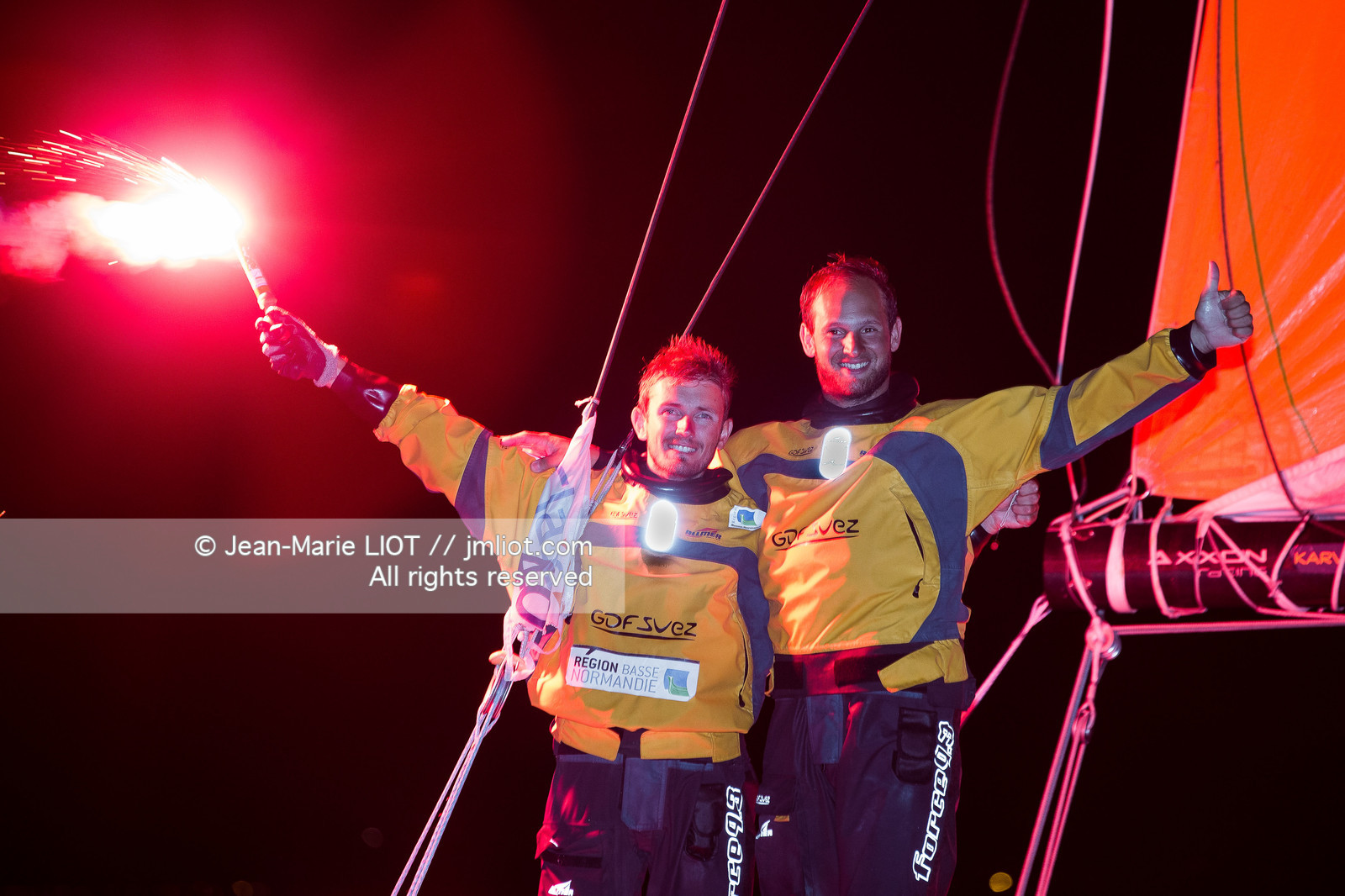 TRANSAT JACQUES VABRE 2013 GDF SUEZ - S.ROGUES ET F.DELAHAYE VAINQUEURS EN CLASS 40