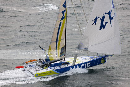 .2011 November, start of transat Jacques Vabre from Le Havre To Guadeloupe. Photo © Jean-Marie Liot