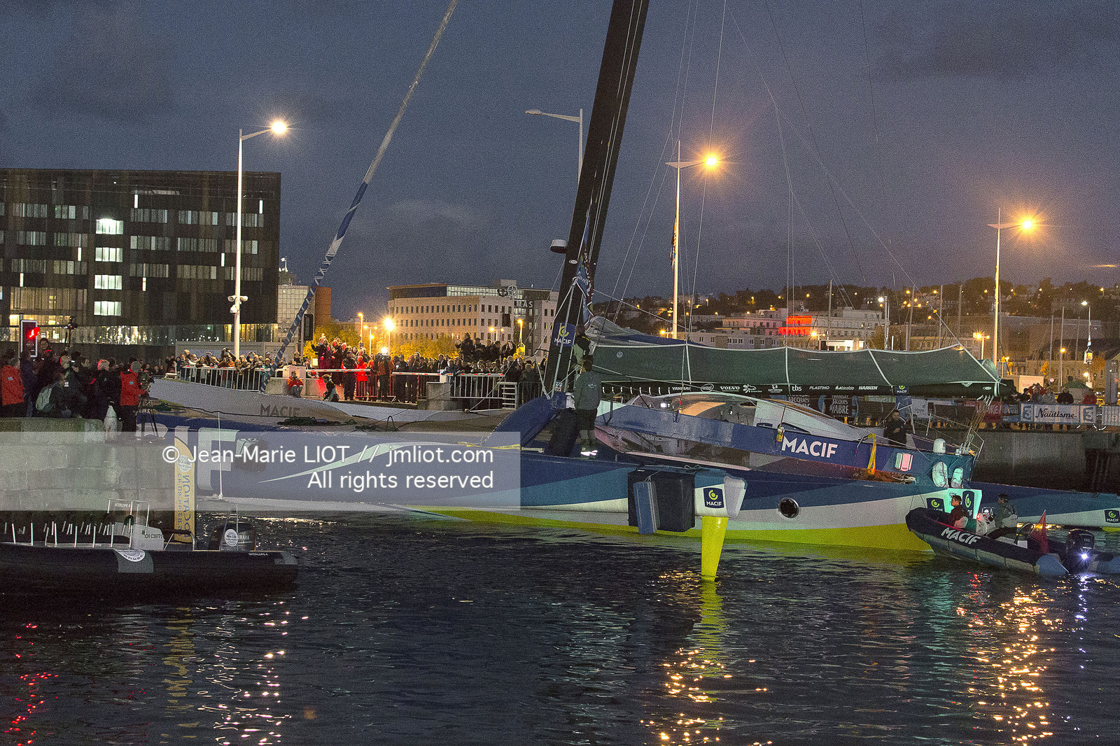 Départ de la Transat Jacques Vabre, le 25 octobre 2015 au Havre.- Photo Jean Marie Liot   DPPI.