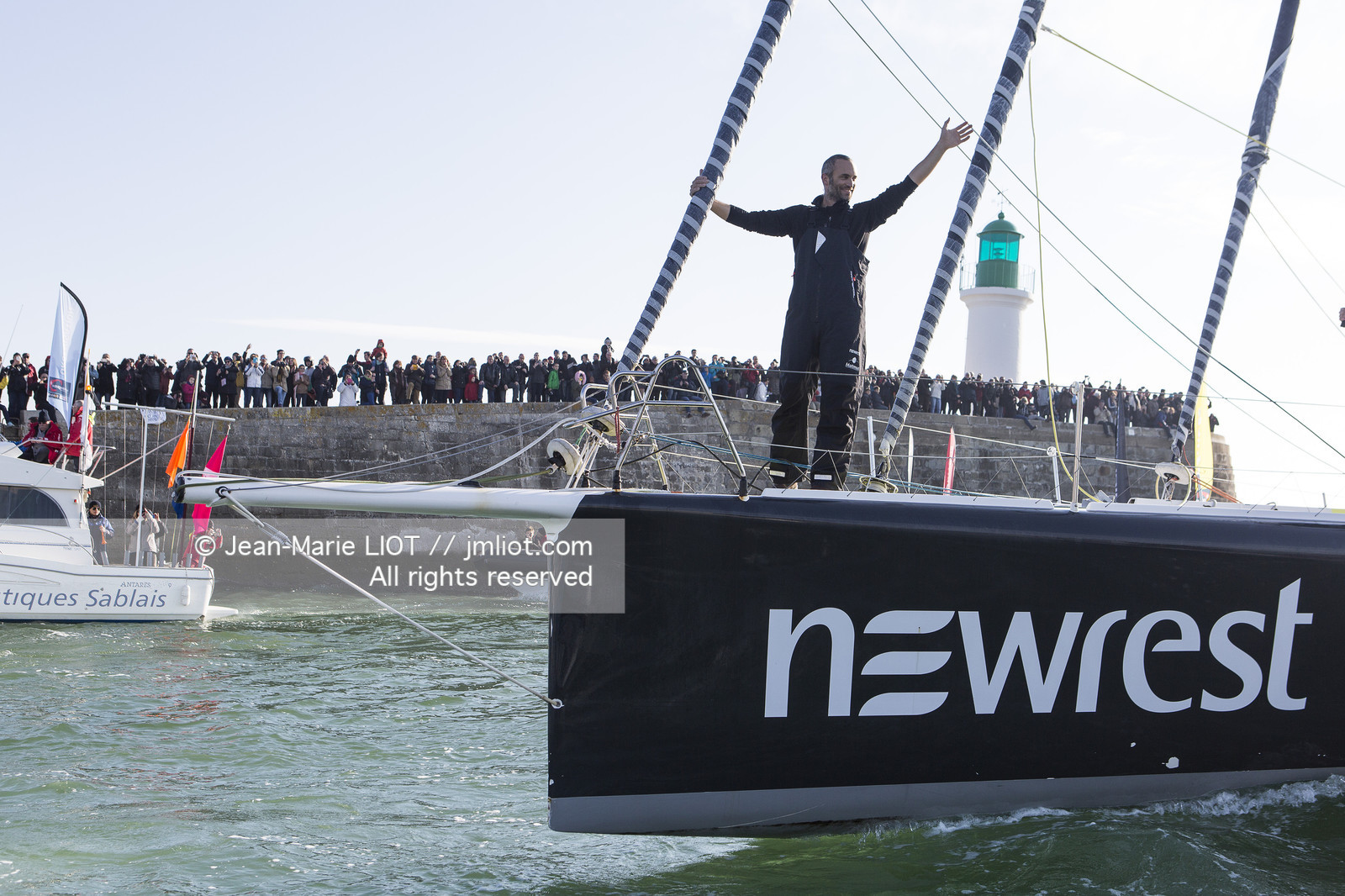 VENDEE GLOBE 2016-2017 - FABRICE AMEDEO - NEWREST-MATMUT - ARRIVEE