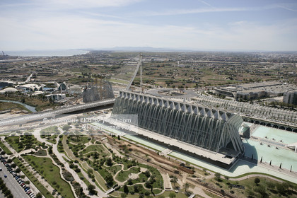 .Aerial view of Valence, Spain..photo© Jean-Marie Liot .