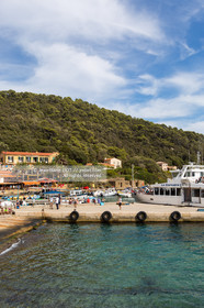 Port-Cros, au large d'Hyères dans le département du Var, petite île de 4 km de long est une réserve de la faune et la flore. Photo © Jean-Marie Liot.