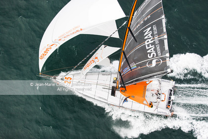 .2011 November, start of transat Jacques Vabre from Le Havre To Guadeloupe. Photo © Jean-Marie Liot