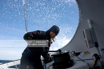 A BORD D'ARTEMIS AVEC SAM DAVIES ET SYDNEY GAVIGNET