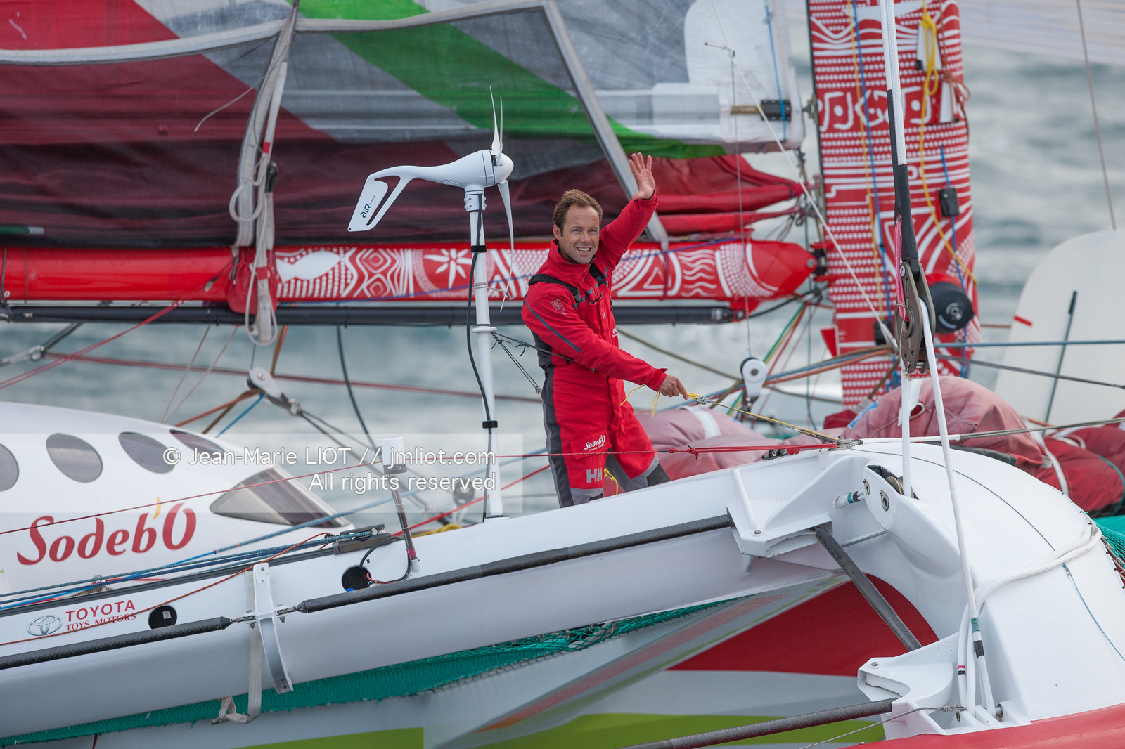 MAXI TRIMARAN SODEBO - THOMAS COVILLE - RECORD TOUR DU MONDE EN SOLITAIRE - 2008..