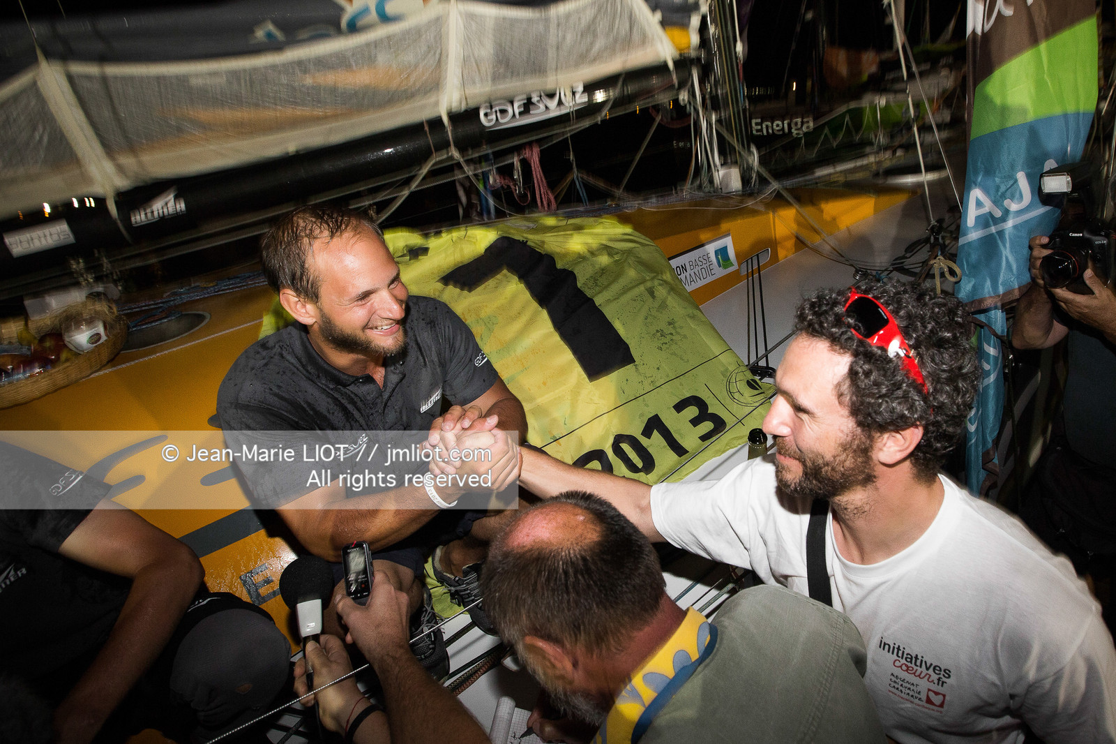 TRANSAT JACQUES VABRE 2013 GDF SUEZ - S.ROGUES ET F.DELAHAYE VAINQUEURS EN CLASS 40