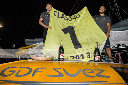 TRANSAT JACQUES VABRE 2013 GDF SUEZ - S.ROGUES ET F.DELAHAYE VAINQUEURS EN CLASS 40