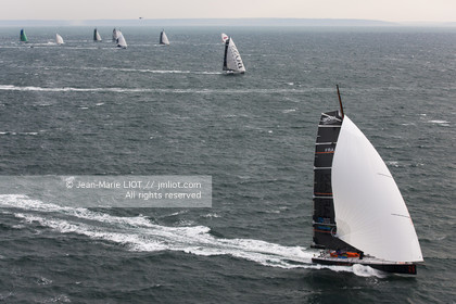 .2011 November, start of transat Jacques Vabre from Le Havre To Guadeloupe. Photo © Jean-Marie Liot