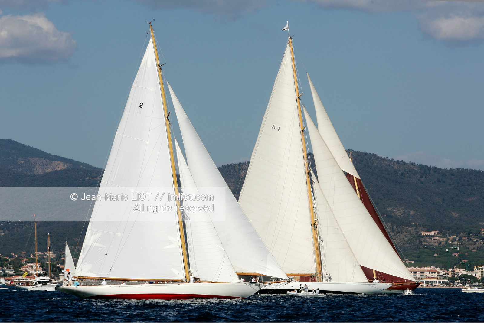 Voiles de Saint-Tropez 2006 à bord du Cambria-PHOTO-© JEAN-MARIE LIOT.