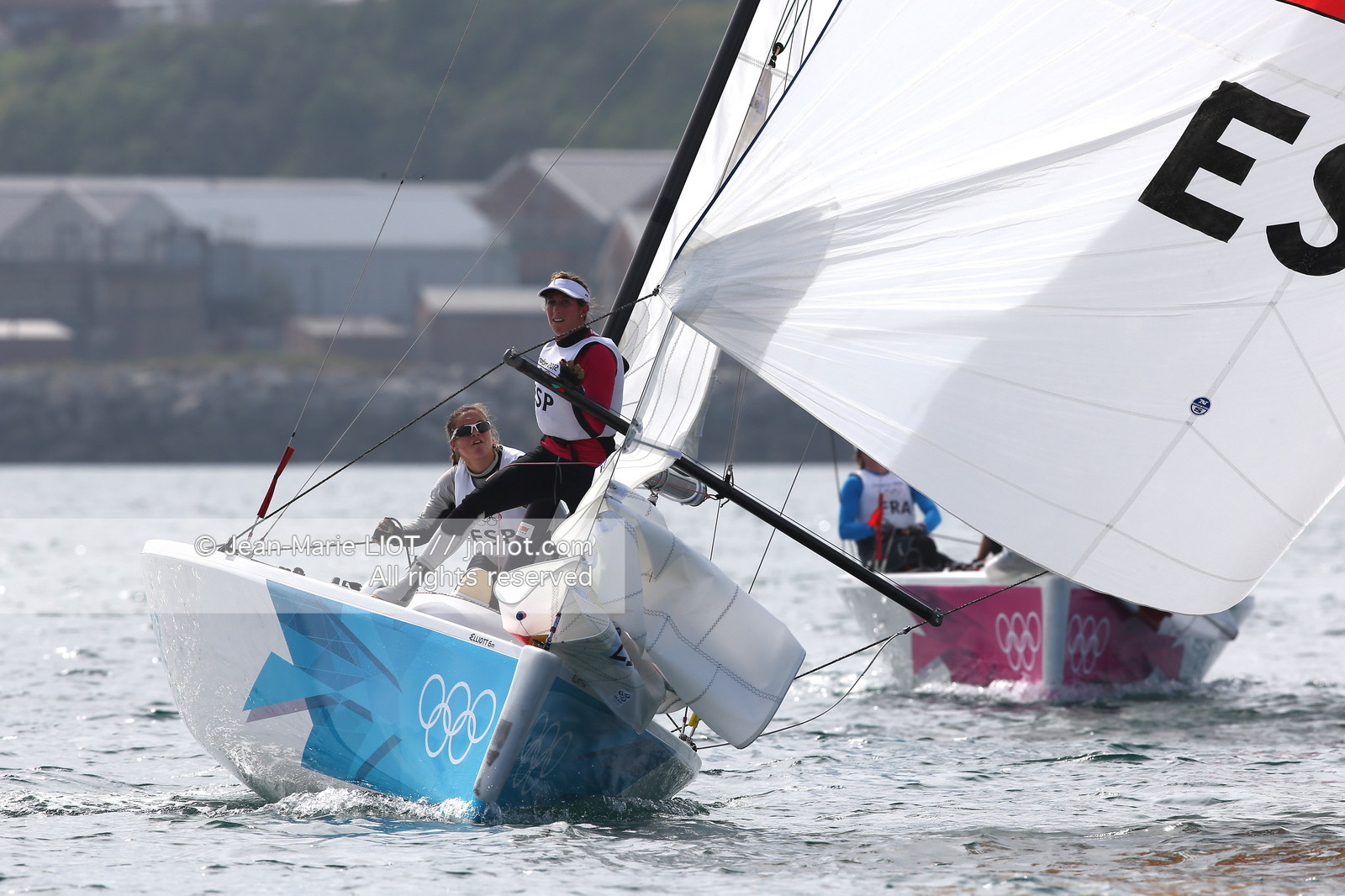 LONDON 2012 - SAILING - COURSE ELLIOTT 6M WOMEN.