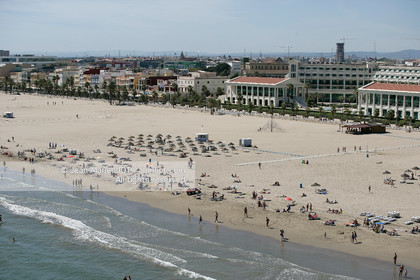 .Aerial view of Valence, Spain..photo© Jean-Marie Liot .