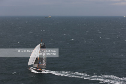 .2011 November, start of transat Jacques Vabre from Le Havre To Guadeloupe. Photo © Jean-Marie Liot