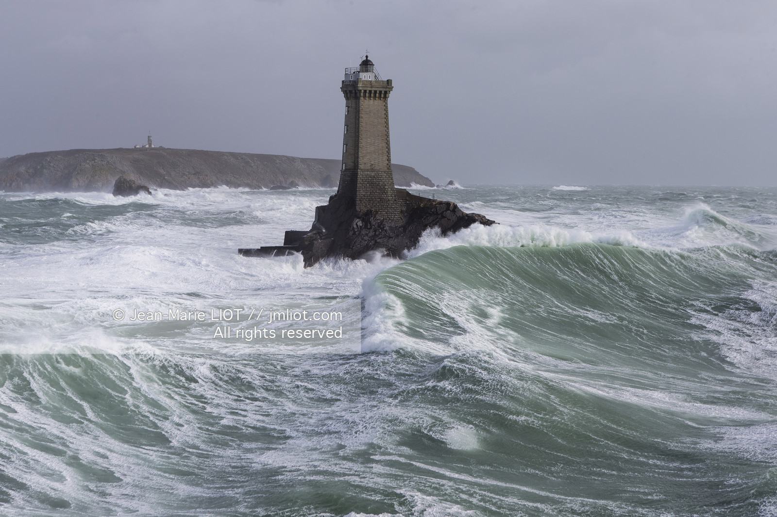 Les phares d'Iroise dans la tempête Ruth
