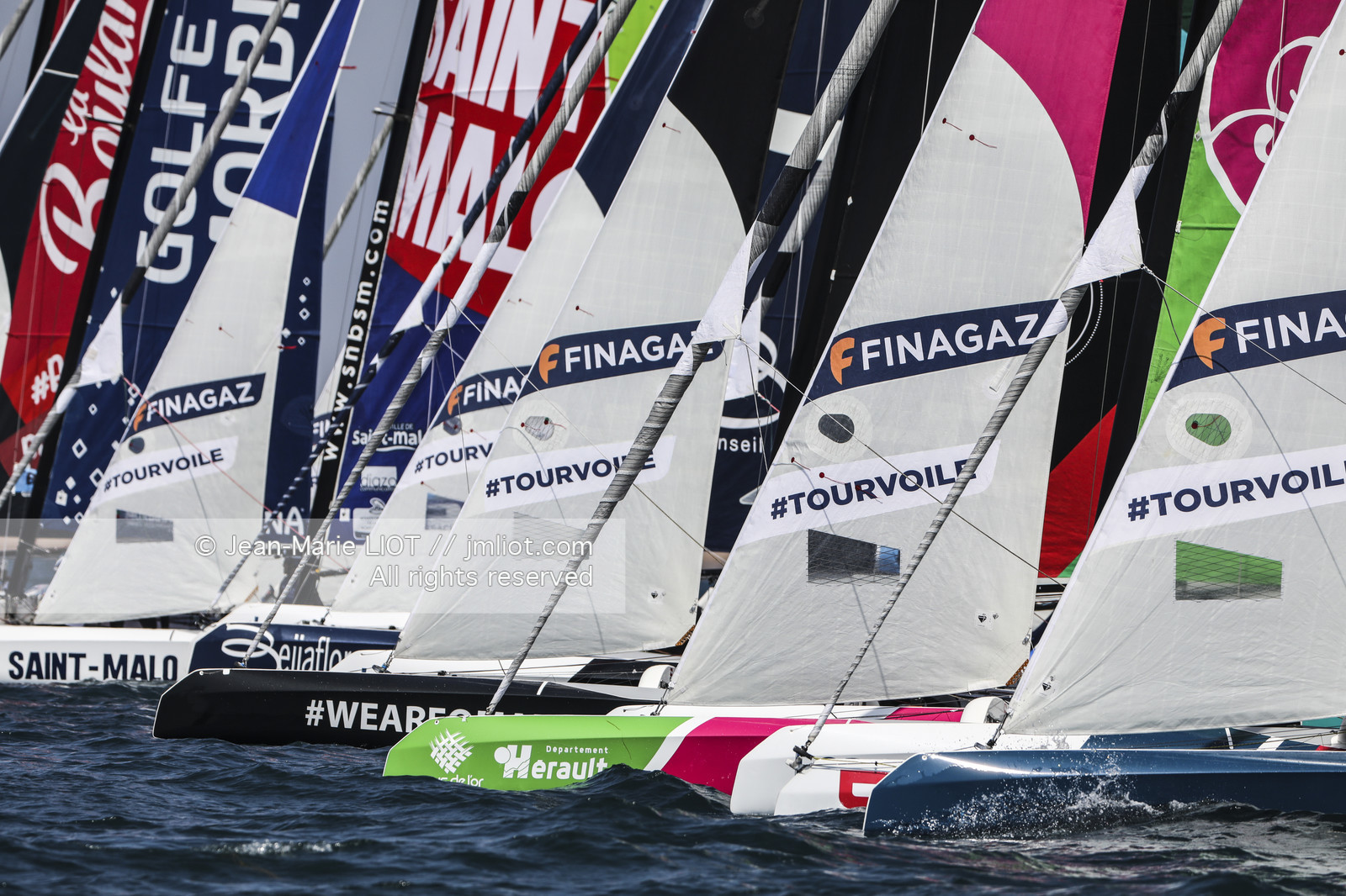 Tour Voile 2018, acte de Barneville-Carteret, le 13 juillet 2018..Photo : Jean-Marie LIOT   ASO