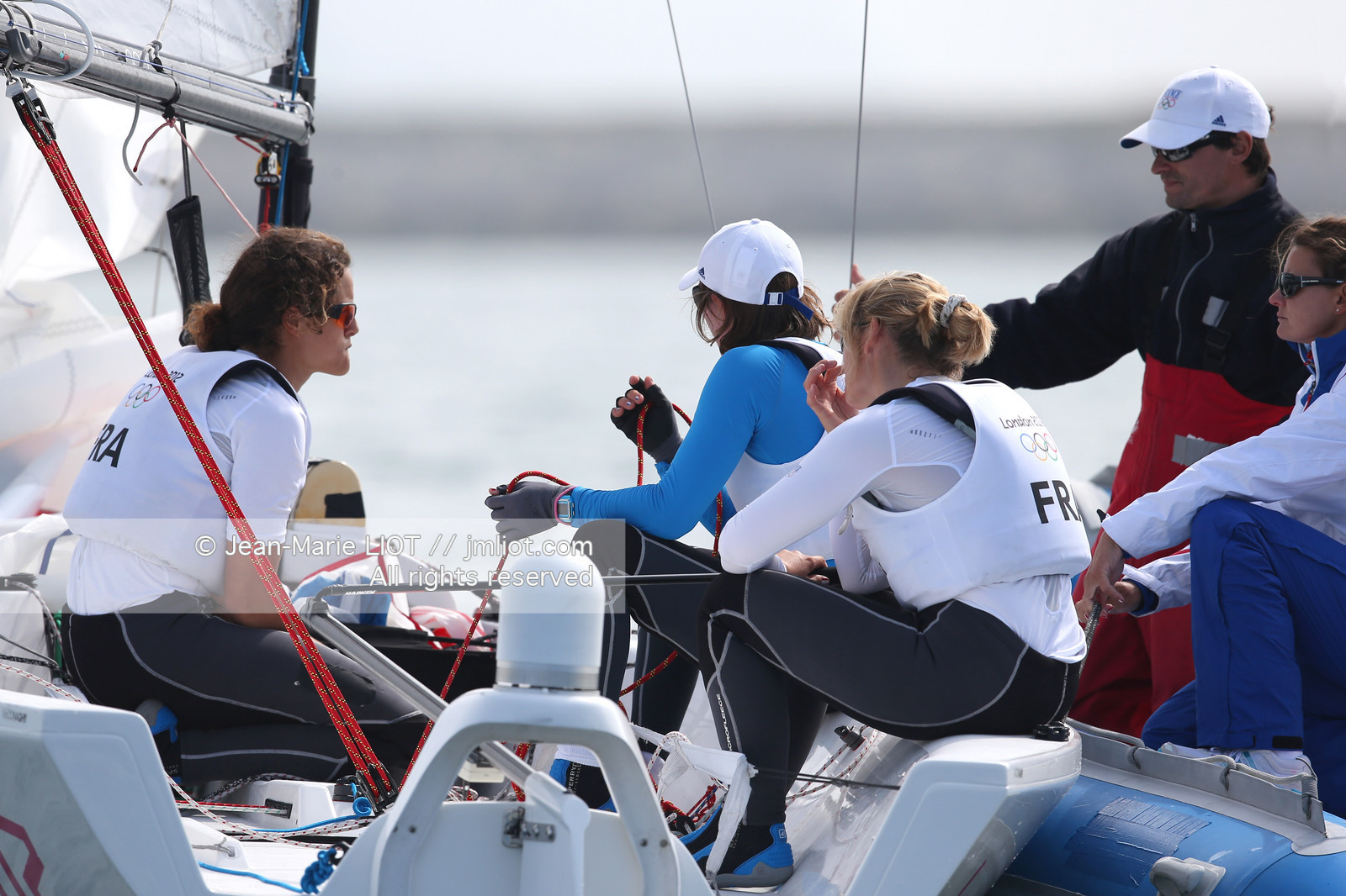 LONDON 2012 - SAILING - COURSE ELLIOTT 6M WOMEN.