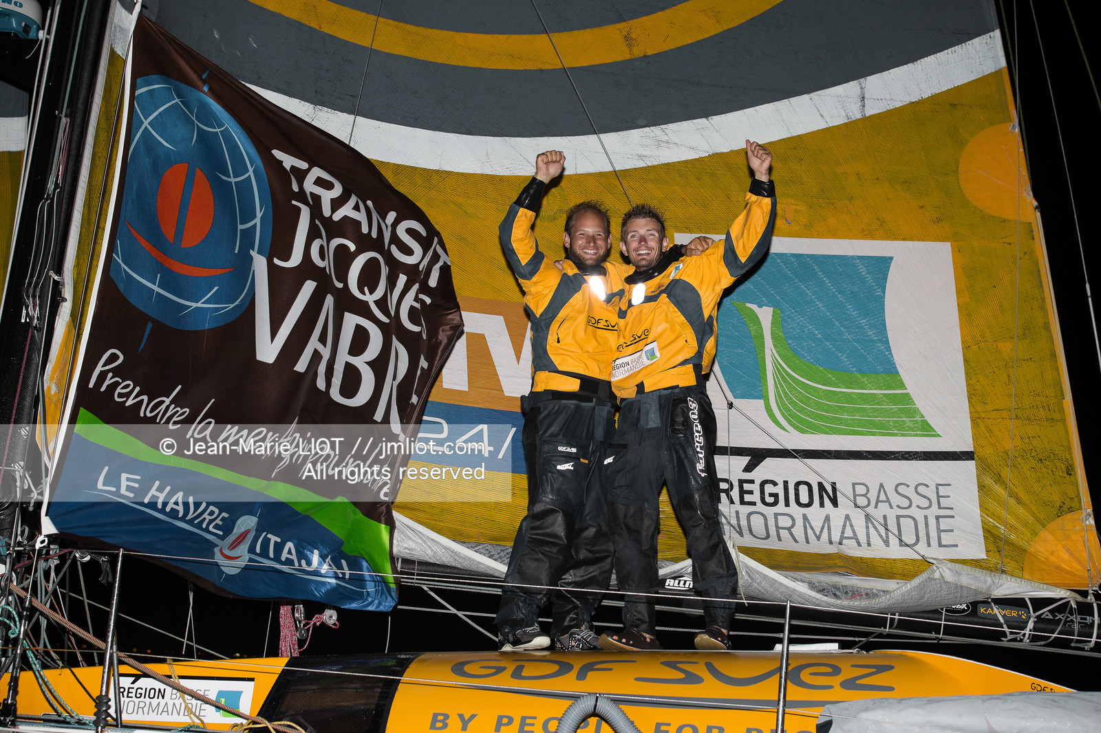TRANSAT JACQUES VABRE 2013 GDF SUEZ - S.ROGUES ET F.DELAHAYE VAINQUEURS EN CLASS 40
