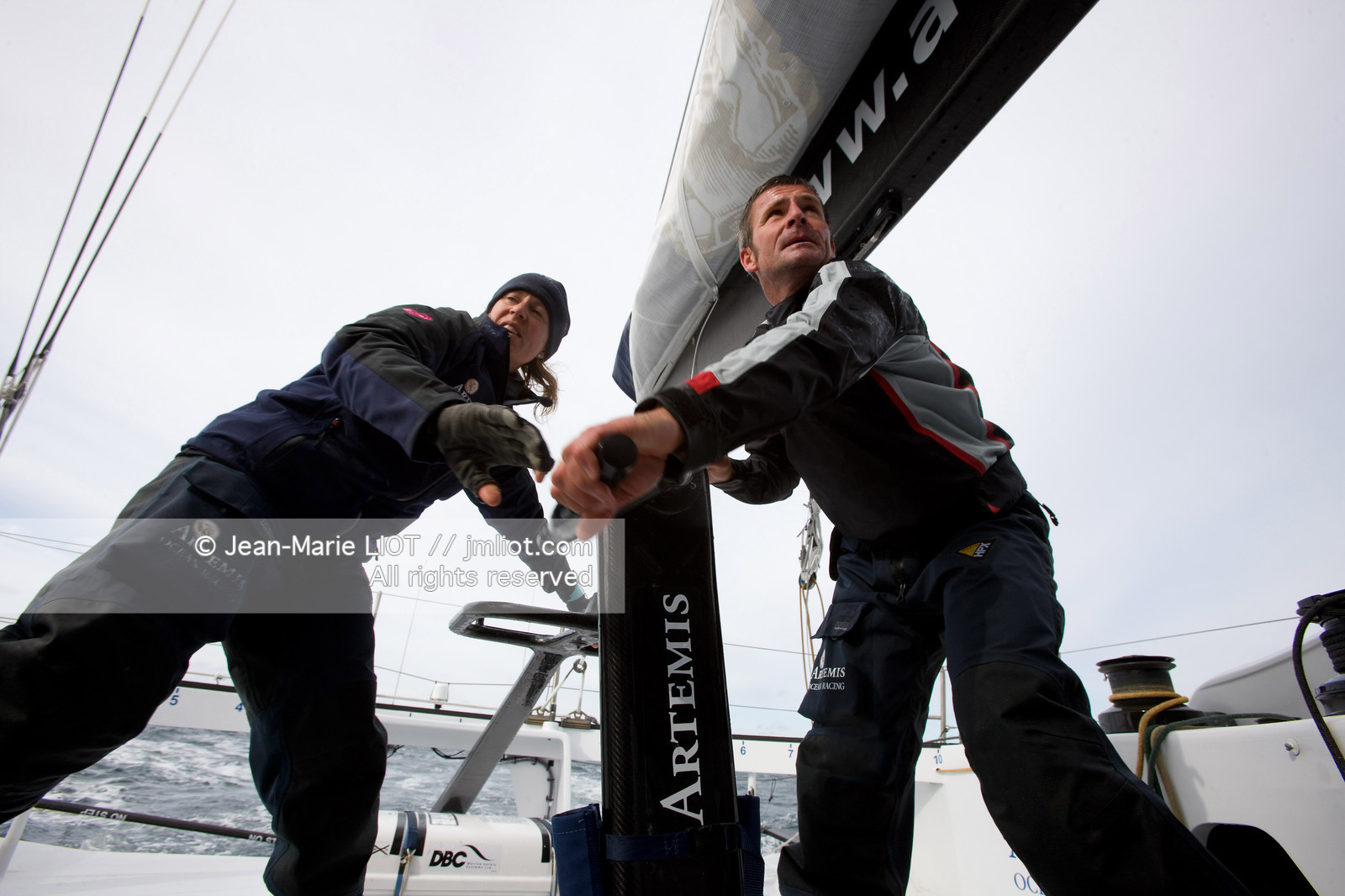 A BORD D'ARTEMIS AVEC SAM DAVIES ET SYDNEY GAVIGNET