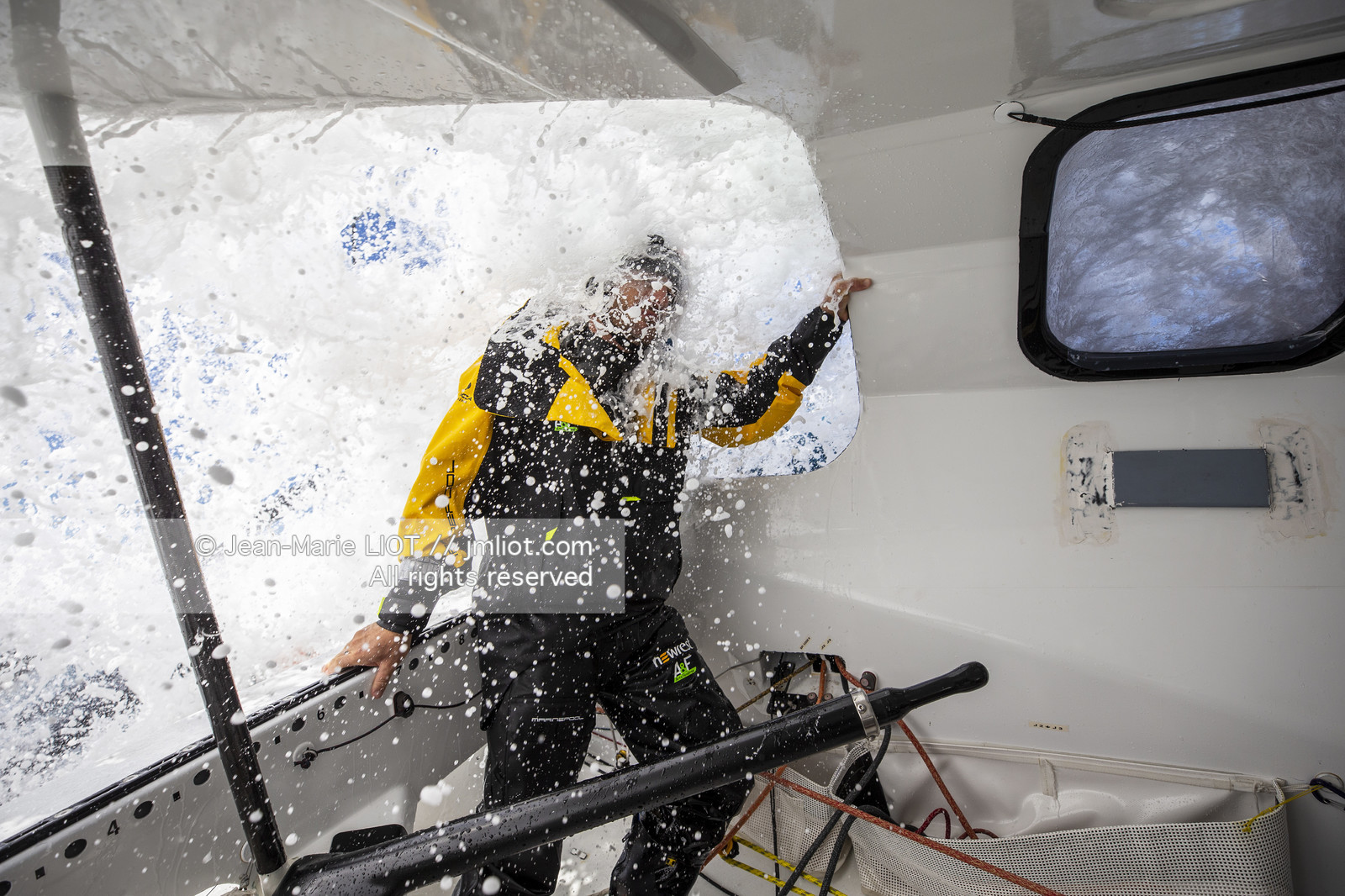 FABRICE AMEDEO ET ERIC PERON - TRANSAT JACQUES VABRE 2019 - A BORD