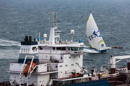 .2011 November, start of transat Jacques Vabre from Le Havre To Guadeloupe. Photo © Jean-Marie Liot