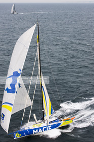 .2011 November, start of transat Jacques Vabre from Le Havre To Guadeloupe. Photo © Jean-Marie Liot