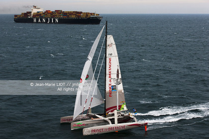 .2011 November, start of transat Jacques Vabre from Le Havre To Guadeloupe. Photo © Jean-Marie Liot