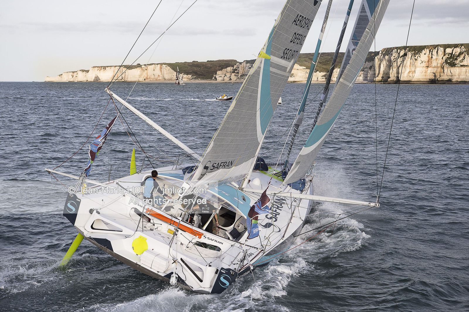 Départ de la Transat Jacques Vabre, le 25 octobre 2015 au Havre.- Photo Jean Marie Liot   DPPI.