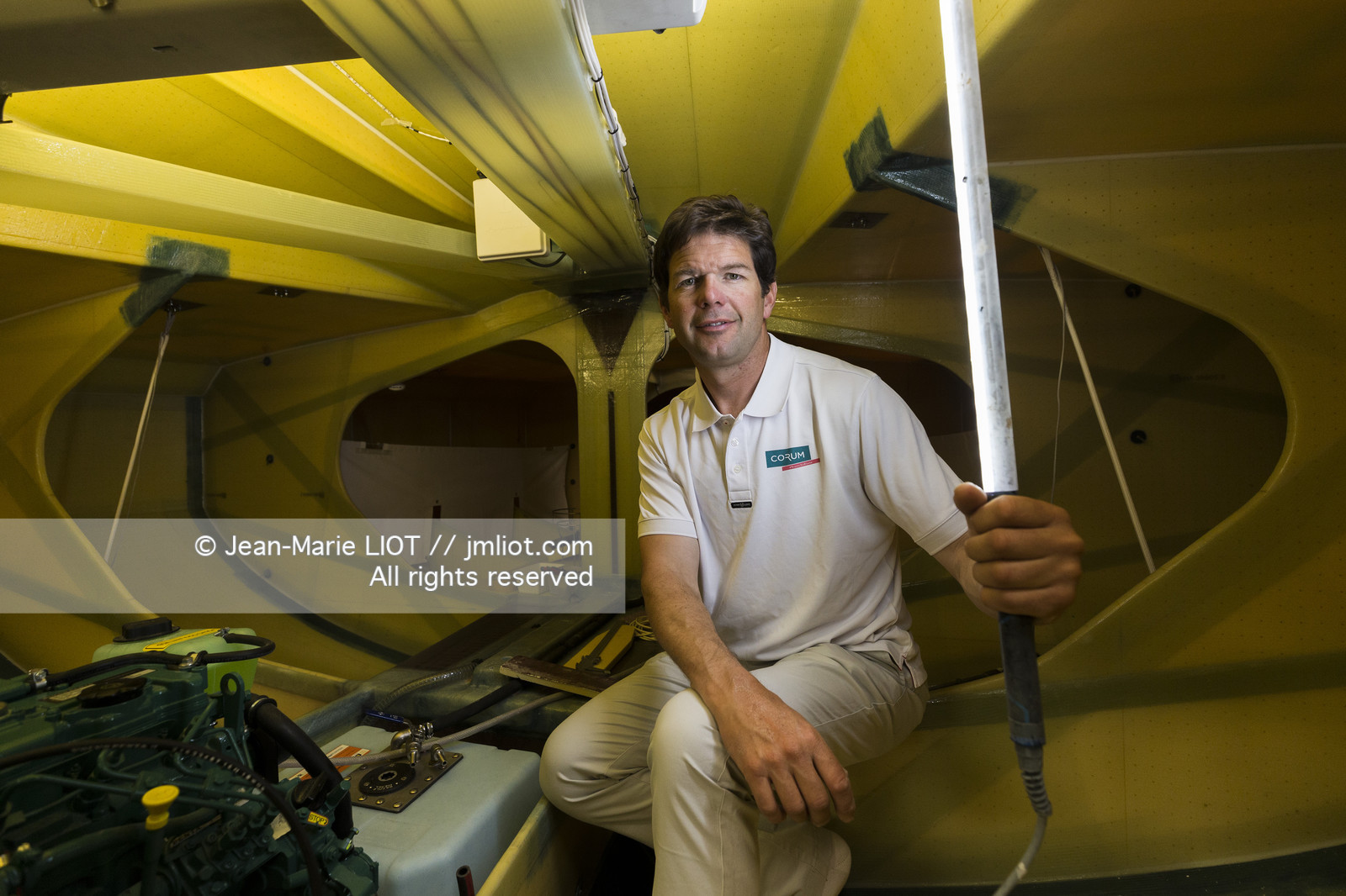 NICOLAS TROUSSEL 2018 - CLASS 40 CORUM - CHANTIER - PORTRAIT