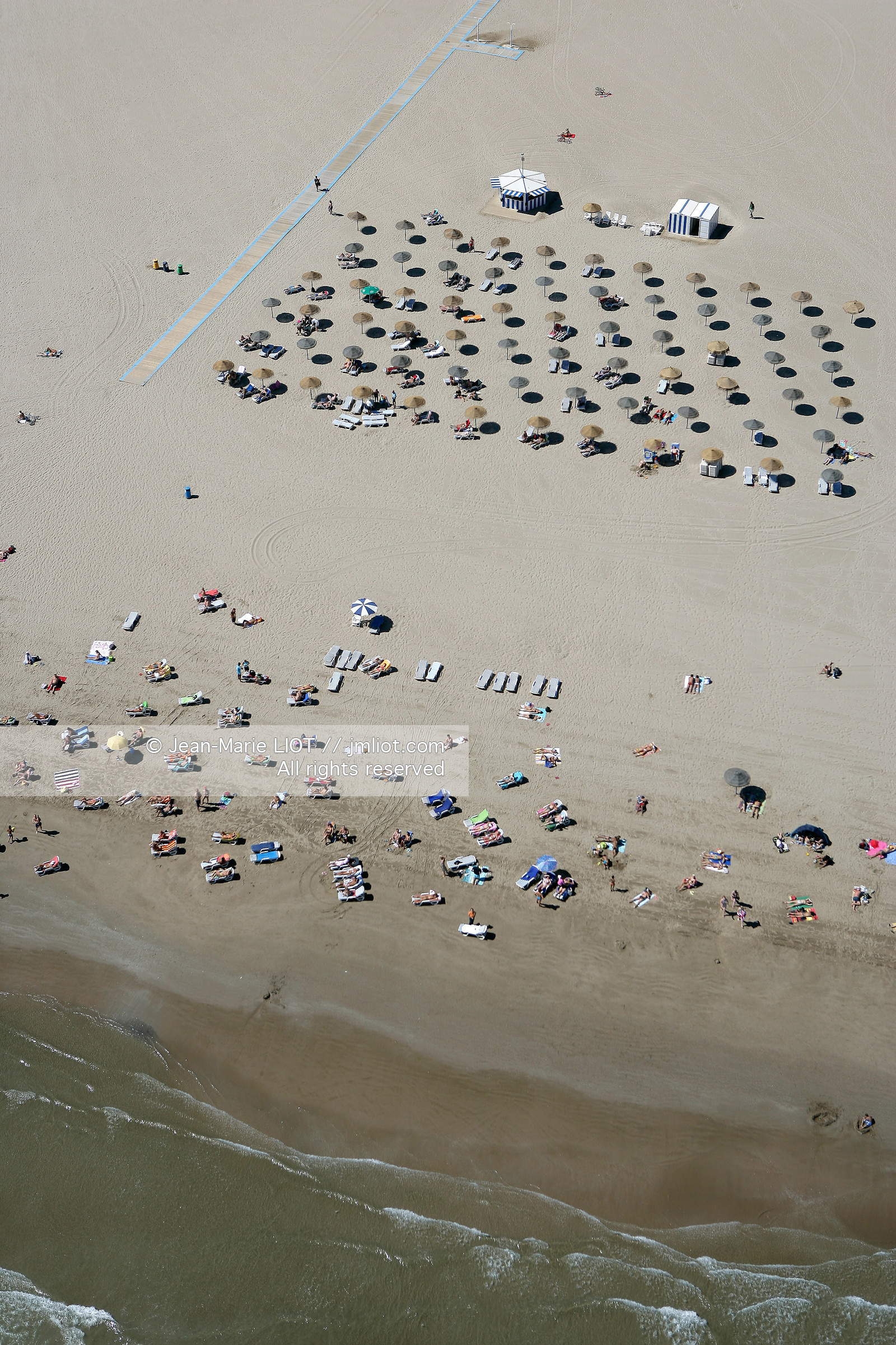 Vue aerienne de Valence, Espagne.photo© Jean-Marie Liot .