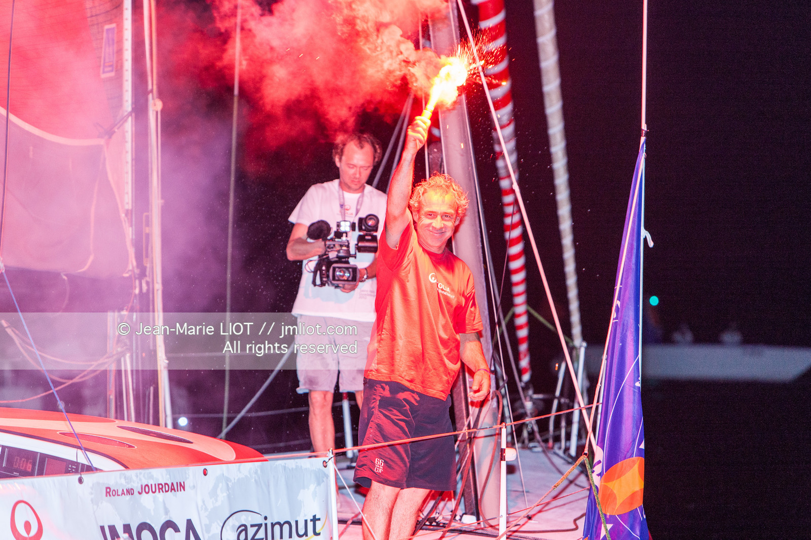ROUTE DU RHUM 2010 - ARRIVEE DE ROLAND JOURDAIN